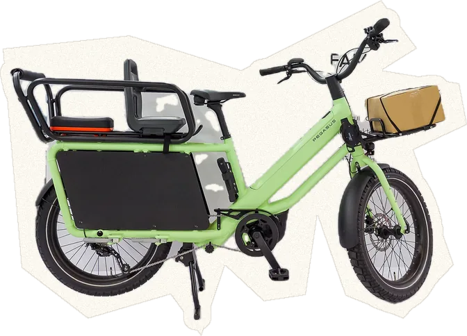 Longtail electric cargo bike