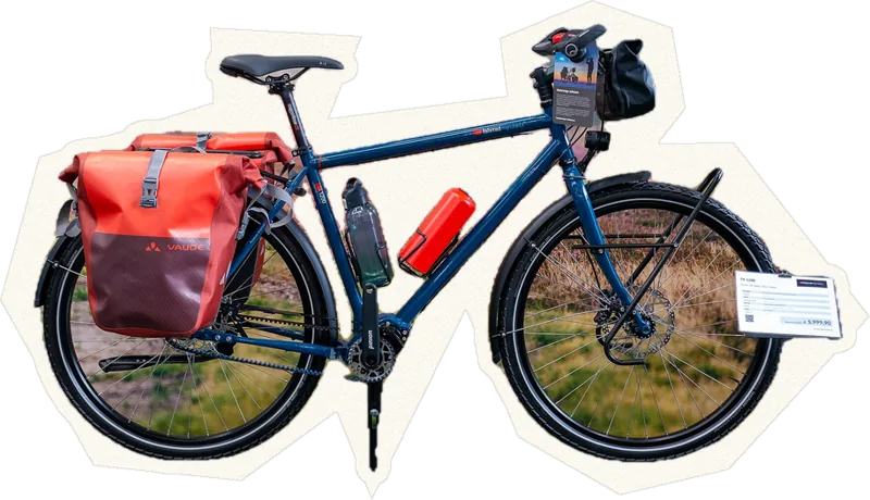 VSF TX-1200 touring bike with panniers